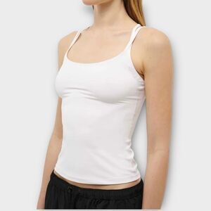 P.E Nation Foundation Tank Top in Optic White Women’s Size L NWT